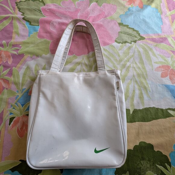 Nike Bag Sport Gym Yoga Water Resistant Zip Closure White Unisex 14x14x5 - Picture 6 of 16